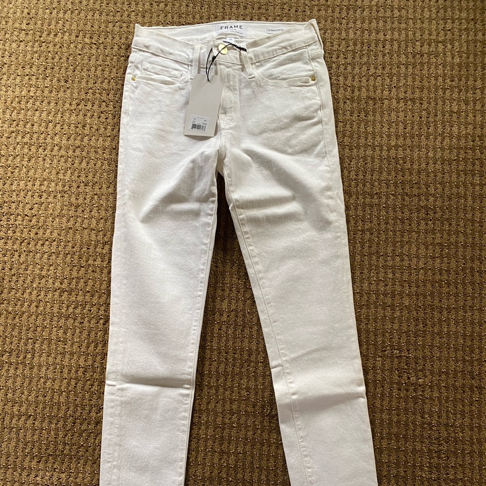 FRAME white denim jeans - worn once